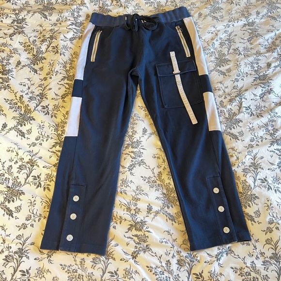 True Religion Navy Blue and White Sweatpants Workwear - Picture 2 of 10